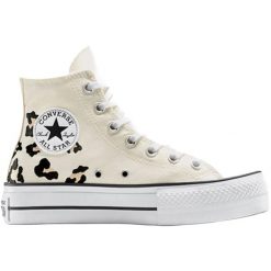 Buty sportowe Converse Chuck Taylor All Star Lift. Brązowe obuwie sportowe damskie Converse, bez zapięcia. Za 490.00 zł.