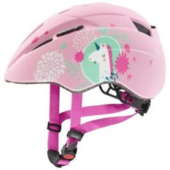 Kask rowerowy dziecięcy UVEX Kid 2 CC 46-52cm, pink unicorn matt. Różowe akcesoria rowerowe UVEX. Za 393.99 zł.