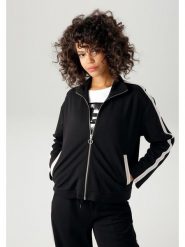 Aniston Bluza w kolorze czarnym rozmiar: 44. Czarne bluzy damskie Aniston, bez wzorów, bez kaptura. Za 74.11 zł.