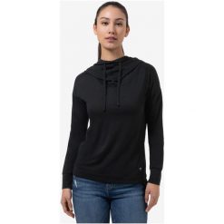 Bluza z kapturem damska SUPER.NATURAL Funnel Hoodie. Czarne bluzy damskie super.natural, bez wzorów, z kapturem. Za 430.00 zł.