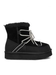 DeeZee Śniegowce DZN-024 Czarny. Czarne śniegowce damskie DeeZee, ze skóry. Za 299.99 zł.