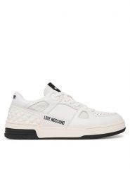 LOVE MOSCHINO Sneakersy JA15084G1OIKB10A Biały. Białe obuwie sportowe damskie Love Moschino, ze skóry, bez zapięcia. Za 939.99 zł.