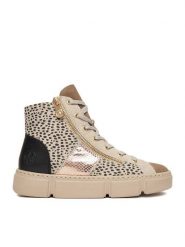 Rieker Sneakersy CEO-N5931-62 Beżowy. Brązowe obuwie sportowe damskie Rieker, z materiału, bez zapięcia. Za 359.99 zł.