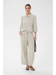 Kaffe Spodnie w kolorze kremowo-szarym rozmiar: 42. Brązowe spodnie materiałowe damskie Kaffe, bez wzorów, z materiału. Za 165.99 zł.