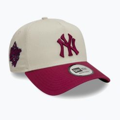 Czapka z daszkiem New Era WS Patch Eframe New York Yankees. Brązowe czapki z daszkiem damskie New Era, bez wzorów. Za 159.99 zł.