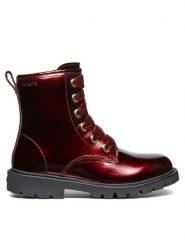 Geox Kozaki J Shaylax Girl J46EXA 00067 C7005 M Bordowy. Czerwone kozaki dziewczęce Geox, bez wzorów, ze skóry, bez obcasa, bez zapięcia. Za 359.99 zł.