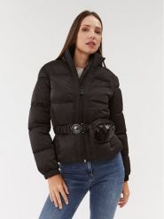 Guess Kurtka zimowa Lucia W3BL19 WEX12 Czarny Regular Fit. Czarne kurtki damskie Guess, na zimę, m, z aplikacjami, z syntetyku, bez kaptura. Za 639.99 zł.