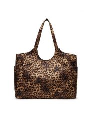 DeeZee Torebka LA482-2343 Brązowy. Brązowe shopper bag DeeZee, bez wzorów, z materiału, bez dodatków. Za 129.99 zł.