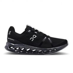 Buty do biegania damskie On Cloudsurfer 7. Czarne obuwie sportowe damskie On, z materiału, bez zapięcia, do biegania. W wyprzedaży za 588.25 zł.