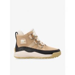 Buty zimowe damskie Sorel Ona RMX Chukka Plus WP. Brązowe obuwie trekkingowe damskie Sorel, bez zapięcia. Za 375.99 zł.