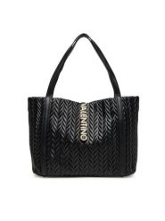 Valentino Torebka Fania Re VBS9AB01 Czarny. Czarne torebki klasyczne damskie Valentino, ze skóry, bez dodatków. Za 599.99 zł.