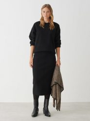 OPUS Bluza "Gudila" w kolorze czarnym rozmiar: 38. Czarne bluzy damskie Opus, bez wzorów, bez kaptura. Za 147.45 zł.