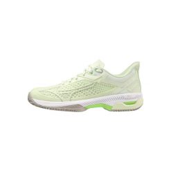 Buty do tenisa damskie Mizuno Wave Exceed Tour 5. Białe obuwie sportowe damskie Mizuno, z materiału, bez zapięcia, do biegania, mizuno wave. Za 379.99 zł.