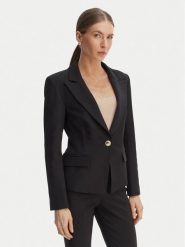 Rinascimento Marynarka CFC0128649003 Czarny Slim Fit. Czarne marynarki i żakiety damskie Rinascimento, s, bez wzorów, z syntetyku. Za 749.99 zł.