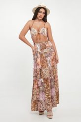 Spódnica maxi z wzorem paisley LIU JO. Spódnice damskie Liu Jo, l, bez wzorów, maxi. Za 729.00 zł.