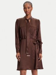 Marciano Guess Sukienka codzienna 5YGK28 7350A Brązowy Regular Fit. Brązowe sukienki damskie Marciano Guess, z aplikacjami, z wiskozy, bez ramiączek. Za 999.99 zł.