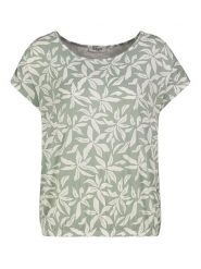 Sublevel Koszulka w kolorze miętowo-białym rozmiar: XL. Zielone bluzki damskie Sublevel, xl, bez wzorów, bez kołnierzyka, bez ramiączek. Za 43.99 zł.