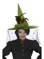 CHAKS Kapelusz w kolorze zielono-czarnym rozmiar: onesize. Zielone kapelusze damskie CHAKS, z aplikacjami, z materiału. Za 47.99 zł.