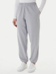 Calvin Klein Jeans Spodnie dresowe Foil Monologo LV047E826G Szary Regular Fit. Szare spodnie dresowe damskie Calvin Klein Jeans, s, bez wzorów, z bawełny. Za 409.99 zł.