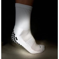Skarpety piłkarskie/ getry antypoślizgowe SPEED 42-47. Białe skarpetki damskie YAKIMASPORT, bez wzorów. Za 19.99 zł.