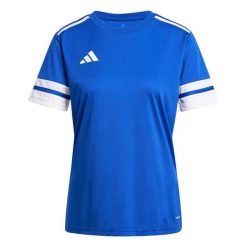 Adidas Sport Squa25 Jsy W Koszulka Damskie. Niebieskie koszulki damskie Adidas, s, bez wzorów, bez kołnierzyka, bez ramiączek. Za 68.00 zł.