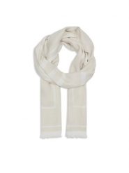 Calvin Klein Szal Logo K60K610814 Szary. Szare szaliki damskie Calvin Klein, bez wzorów, z wiskozy. Za 329.99 zł.