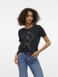 Vero Moda Koszulka w kolorze białym rozmiar: XS. Białe bluzki damskie Vero Moda, xs, bez wzorów, z bawełny, bez kołnierzyka, bez ramiączek. Za 48.28 zł.