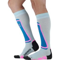 Skarpetki Monnet Fusion. Czerwone skarpetki damskie MONNET, bez wzorów. Za 221.50 zł.