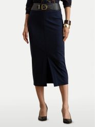 LAUREN RALPH LAUREN Spódnica ołówkowa 200P03729001 Granatowy Regular Fit. Niebieskie spódnice damskie Lauren Ralph Lauren, bez wzorów, z wiskozy. Za 989.99 zł.