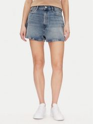 Tommy Hilfiger Szorty jeansowe WW0WW44384 Niebieski Regular Fit. Niebieskie szorty damskie Tommy Hilfiger, bez wzorów, z bawełny. W wyprzedaży za 289.99 zł.