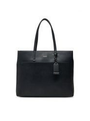 Calvin Klein Torebka Ck Must Medium Shopper W/Pocket K60K613019 Czarny. Czarne shopper bag Calvin Klein, bez wzorów, ze skóry, bez dodatków. Za 349.99 zł.