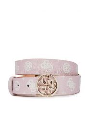 Guess Pasek Damski BW9120 P4230 Różowy. Czerwone paski damskie Guess, z aplikacjami, ze skóry. Za 129.99 zł.