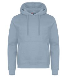 Clique Bluza z kapturem Miami z bawełny i poliestru z recyklingu – Soft Blue. Niebieskie bluzy damskie CLIQUE, s, bez wzorów, z bawełny, z kapturem. Za 172.80 zł.