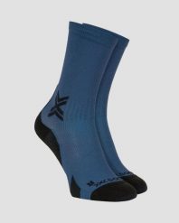 Skarpety unisex X-Socks Run Discover Crew Marine/X Black A097. Niebieskie skarpetki damskie X Socks, bez wzorów. Za 99.99 zł.