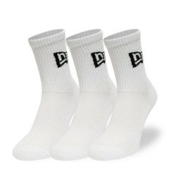 Skarpetki z flagą New Era Crew. Białe skarpetki damskie New Era, bez wzorów, z bawełny. Za 128.99 zł.
