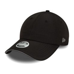Czapka z daszkiem damska New Era Open Back Cap. Czarne czapki z daszkiem damskie New Era, na wiosnę, bez wzorów. Za 129.99 zł.