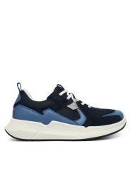 ECCO Sneakersy Biom 2.2 71087361483 Niebieski. Niebieskie buty sportowe chłopięce ECCO, ze skóry, bez zapięcia. Za 399.99 zł.