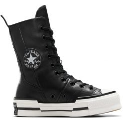 Tenisówki Converse Chuck 70 Plus Xhi Leather. Czarne trampki damskie Converse, bez wzorów, bez zapięcia. Za 532.85 zł.