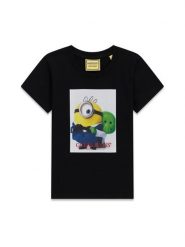 Guess Kids T-Shirt 183592 Czarny Classic Fit. Czarne t-shirty i koszulki chłopięce Guess Kids, z aplikacjami, bez kołnierzyka, bez ramiączek. Za 114.99 zł.