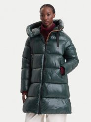 Save The Duck Kurtka zimowa D45510W LOVE21 Zielony ciemny Regular Fit. Zielone kurtki damskie Save the duck, na zimę, bez wzorów, bez kaptura. Za 1,719.00 zł.