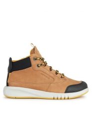 Geox Trzewiki J Aeranter Boy Abx J04CYA 0CL11 C6F2G S Brązowy. Brązowe buty sportowe chłopięce Geox, z materiału, bez zapięcia. Za 329.99 zł.