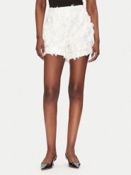 Bruuns Bazaar Szorty materiałowe Zaias BBW4565 Biały Regular Fit. Białe szorty damskie Bruuns Bazaar, bez wzorów, z materiału. Za 499.99 zł.