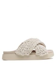 Inuikii Klapki Woven 70104-105 Biały. Białe klapki damskie Inuikii, bez wzorów, z materiału, bez obcasa, bez zapięcia. Za 659.99 zł.