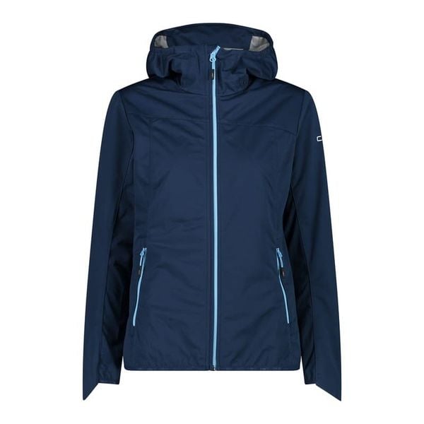 Kurtka damska turystyczna CMP 33A6046. Niebieskie kurtki damskie CMP, l, bez wzorów, z kapturem. W wyprzedaży za 249.99 zł.