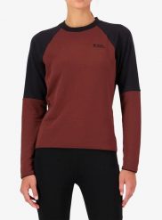 Bluza damska Mons Royale Quad Merino Fleece Pullover. Czerwone bluzy damskie Mons Royale, l, bez wzorów, z materiału, bez kaptura. Za 582.99 zł.