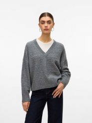 ONLY Sweter w kolorze antracytowym rozmiar: M. Czarne swetry klasyczne damskie Only, m, bez kołnierzyka. Za 109.52 zł.