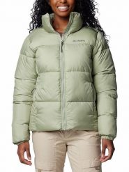 Columbia Kurtka zimowa "Puffect II" w kolorze zielonym rozmiar: M. Zielone kurtki damskie Columbia, na zimę, m, bez wzorów, z puchu, bez kaptura. Za 329.95 zł.