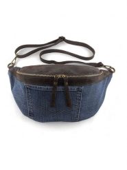 Marlon Skórzana saszetka w kolorze niebiesko-brązowym - 32 x 15 x 14 cm rozmiar: onesize. Brązowe nerki i saszetki damskie Marlon, bez wzorów, z materiału. Za 214.19 zł.