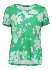 TAIFUN Koszulka w kolorze zielonym rozmiar: 38. Zielone koszulki damskie Taifun, bez wzorów, bez kołnierzyka, bez ramiączek. Za 87.61 zł.