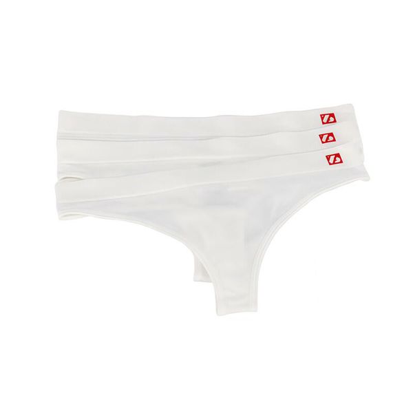 US-001 String - Stringi, Zestaw 3, Biały. Białe stringi BARNETT, bez wzorów, z elastanu. Za 89.00 zł.